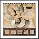 Osmosis by Healey 36.00X36.00 Framed with Black Metal Frame