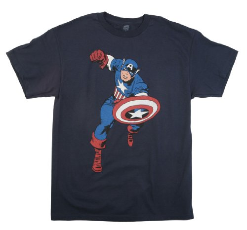  Captain America Charging Shield T-shirt