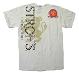 Stroh' s Beer T-shirt Fire Brewed Beer Tee New M-XXL