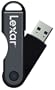 Lexar Jump Drive-TwistTurn 64 GB USB 2.0 Flash Drive LJDTT64GASBNA (Black)