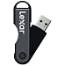 Lexar JumpDrive TwistTurn 64 GB USB 2.0 Flash Drive LJDTT64GASBNA (Black)