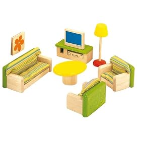 Pintoy Dolls House Wooden Accessory set - Living Room