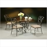 Magnolia 5 Piece Dining Set in Autumn Rust