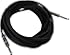 Seismic Audio - SATRX-25Black - 25 Foot Black 1/4" TRS Patch Cable - Balanced Cord - Effects