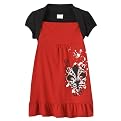 Girls' Xhilaration&reg; Knit Top 2-fer Shrug - Red Rose