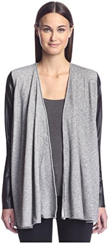 ASTARS Women's Loren Sweatshirt Jacket, Heather Gray, L
