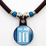 Tennessee Titans Jersey Necklace Personalized with Your Name and Number
