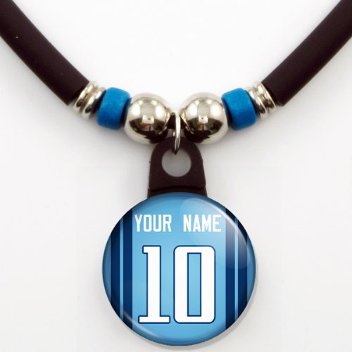 Tennessee Titans Jersey Necklace Personalized with Your Name and Number