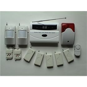 Complete Wireless Home Security House Alarm System 1 W auto-dialer by American Bulldog Security
