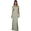 Sage Formal Evening Dress with Bolero - Mother of Bride & Groom Dress. Mothers Dress Gown. Womens Long Evening Gown by Sean Collection (7313)