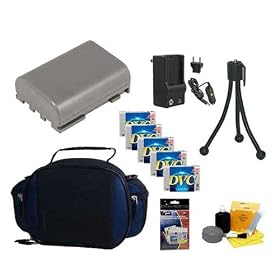 Canon Accessory Kit For Canon ZR900 ZR930 ZR950 Minidv Camcorder by