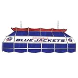 NHL Columbus Blue Jackets Stained Glass 40-inch Lighting Fixture