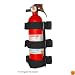 Rugged Ridge 13305.21 Black Roll Bar Fire Extinguisher Holder for All 3