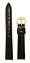 Ladies'&nbsp;Genuine Italian Leather Watchband, Color Black, Size 12mm, Watchband