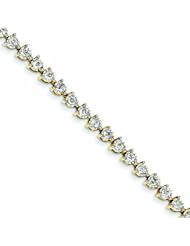 Genuine 14K Yellow Gold Diamond Bracelet 9 Grams Of Gold 100% Satisfaction Guaranteed.