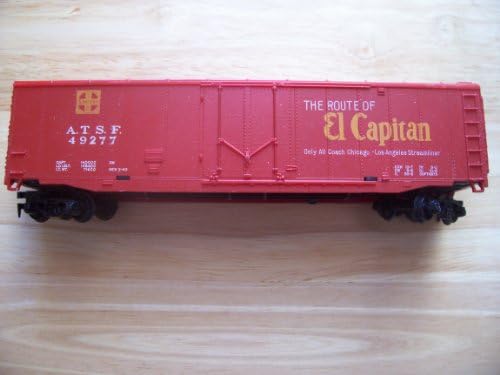Tyco Vintage Brown Box Era HO Scale 53' A.T.S.F. El Capitan Boxcar #49277