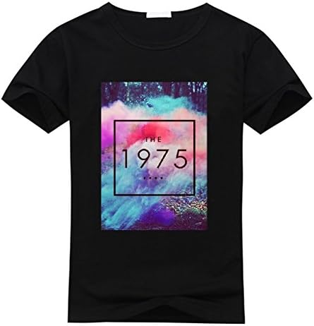 SHZH the 1975 Oversized T Shirts for Women Small Blue