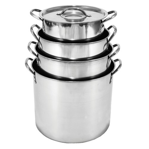 Heuck 4 Piece Stainless Steel Stock Pot Set