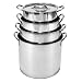 Kitchen & Housewares : Heuck 4 Piece Stainless Steel Stock Pot Set