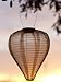 Silk Effect Garden Lantern - Pearl - Teardrop (Pearl) (12"H x 10"W x 10"D)