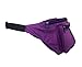 Brightly Colored Waist Bag Fanny Pack Match Your 80's Shirt (Purple)