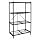 Origami R5-01W General Purpose 4-Shelf Steel Collapsable Storage Rack with Wheels, Large