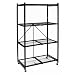 Origami R5-01W General Purpose 4-Shelf Steel Collapsable Storage Rack with Wheels, Large