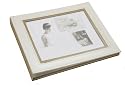 Umbra Magnolia Faux Leather Bridal Album, White Paper Pages, Corner Mounts Included- Ivory