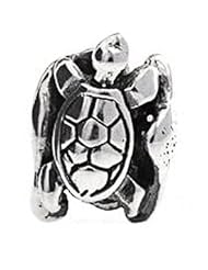 Silverado Seal Turtle and Ray Silver Charm - Fits On Pandora Chamilia And Troll Bracelets