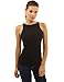 PattyBoutik Women's Crew Neck Sleeveless Ribbed Knit Top