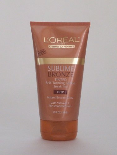 L'Oreal Sublime Bronze Self-Tanning Lotion, Deep Natural Tan 5 fl oz (150 ml)