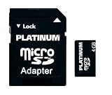Platinum Micro Secure Digital High Capacity (microSDHC) Karte 4 GB inklusive Adapter