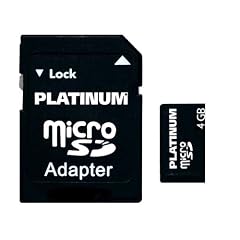 Platinum 4 GB Micro SDHC Speicherkarte (inklusive Adapter)
