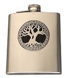 Tree Of Life Swarovski Crystals 8oz Stainless Steel Flask
