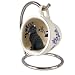 Bouvier Des Flandres Blue Tea Cup Dog Ornament - Cropped Ears