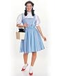 Traditional Dorothy Costume Wizard of Oz Halloween Costume Blue Dress Theatrical Musical Performance
