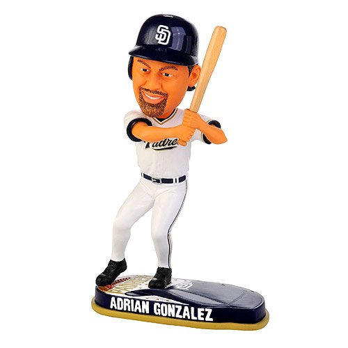 Forever Collectibles San Diego Padres Adrian Gonzalez Helmet Base Bobblehead