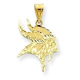 14k NFL Diamond-cut Minnesota Vikings Charm