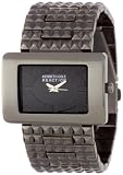Kenneth Cole Women`s RK4113 Reaction Custom Rectangle Analog Black Ion Plating Watch