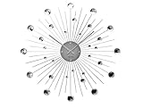 Karlsson Wall Clock Sunburst Crystal Clock - Silver Crystal