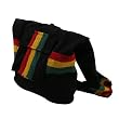 Rasta Cotton Pocket Shoulder Bag - Black W04S56D