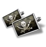 Cufflinks "Pirate Flag" - Hand Made Cuff Links