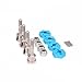 HobbyCrawler 12mm Wheel Hex Hub Axle Shaft Tire Nut Convert Adapter RC On Road Conversion Set for 1/18 Wltoys A959 A969 A979 K929 Turn To 1/10 4 Pack(Blue)