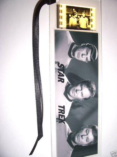 STAR TREK Black and White Vintage movie film cell bookmark memorabilia collectible