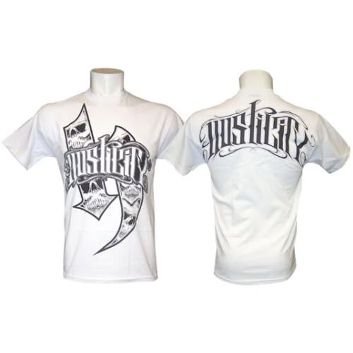 HOSTILITY CLOTHING "VECTOR" WHITE MMA T-SHIRT MEDIUM