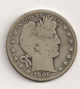 1906 Barber Half Dollar #1060