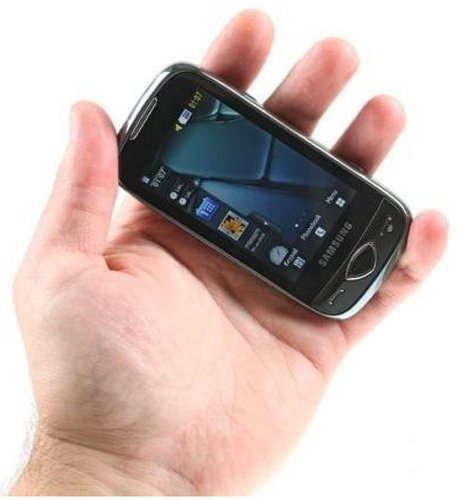 Samsung S5560 Handy (Touchscreen, 5 Megapixel Kamera, Social Networking-Dienste) schwarz