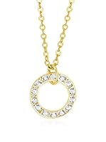 Art de France Collar Circle metal bañado en oro 24 ct