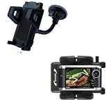 from Gomadic Flexible Car Windshield Holder for the Epson P-3000 Multimedia Photo Viewer - Gomadic Brand