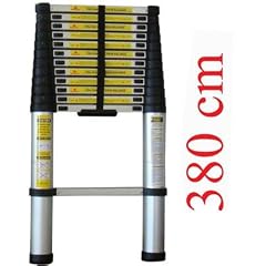 Alu 380 cm Teleskopleiter Anlegeleiter Leiter